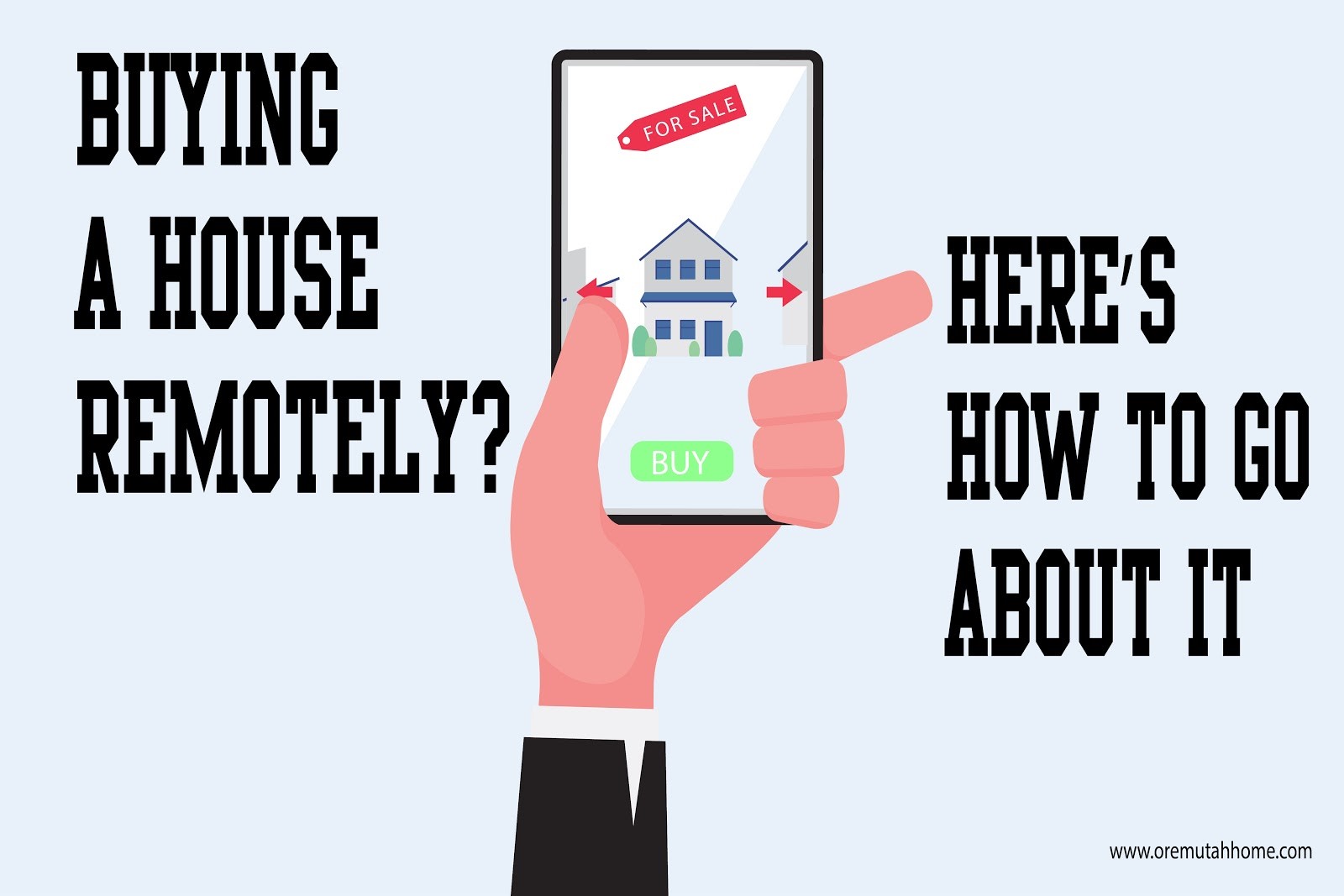 The graphic - Buying a House Remotely? Here’s How to go About it