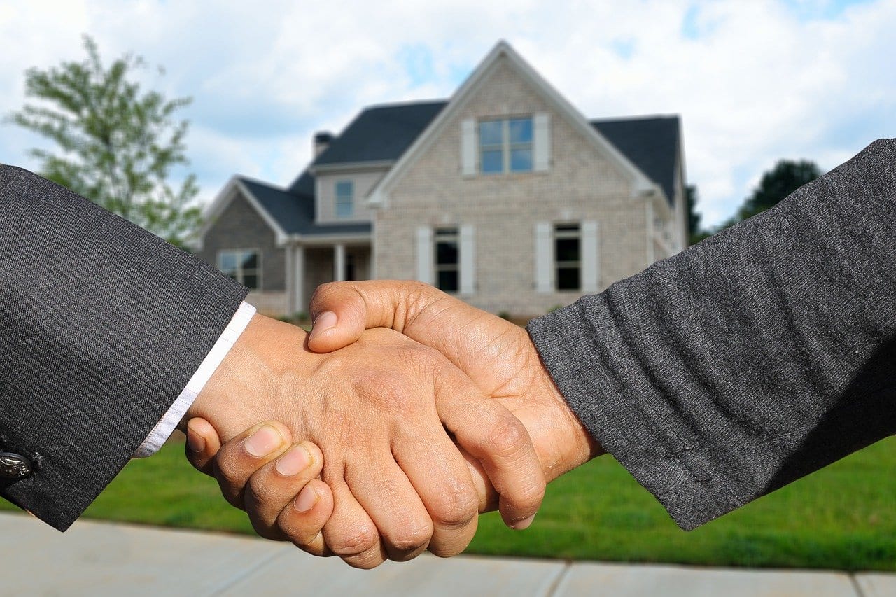 Handshake from negotiation of sale of home