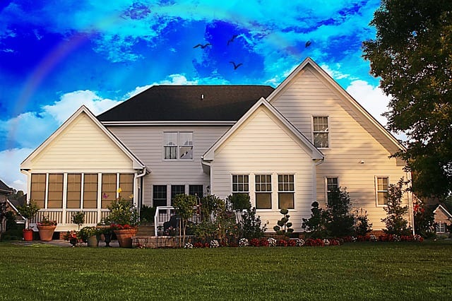 A house put up for sale in a seller's market
