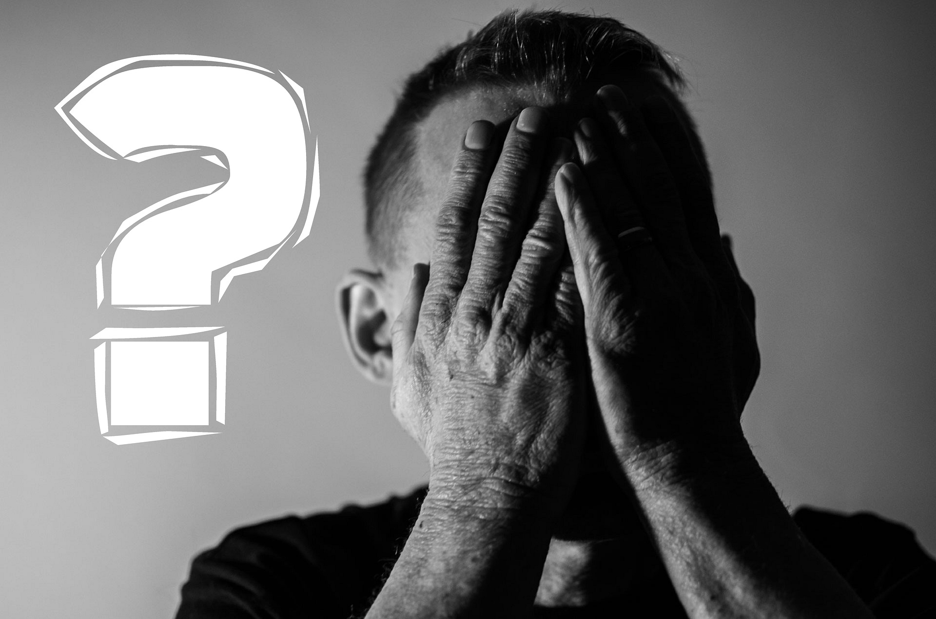 A man crying because his real estate deal fell through