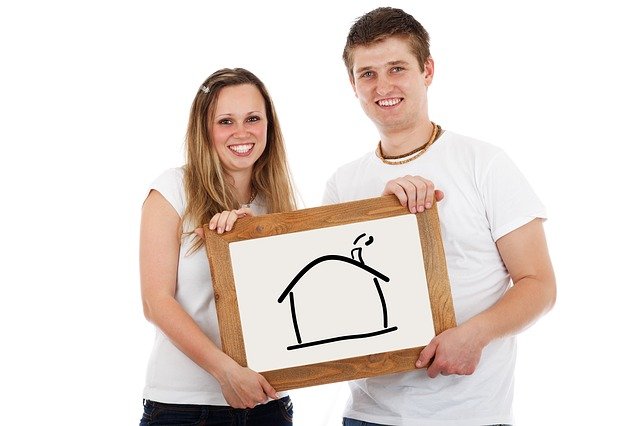 A millennial couple who just bought a house